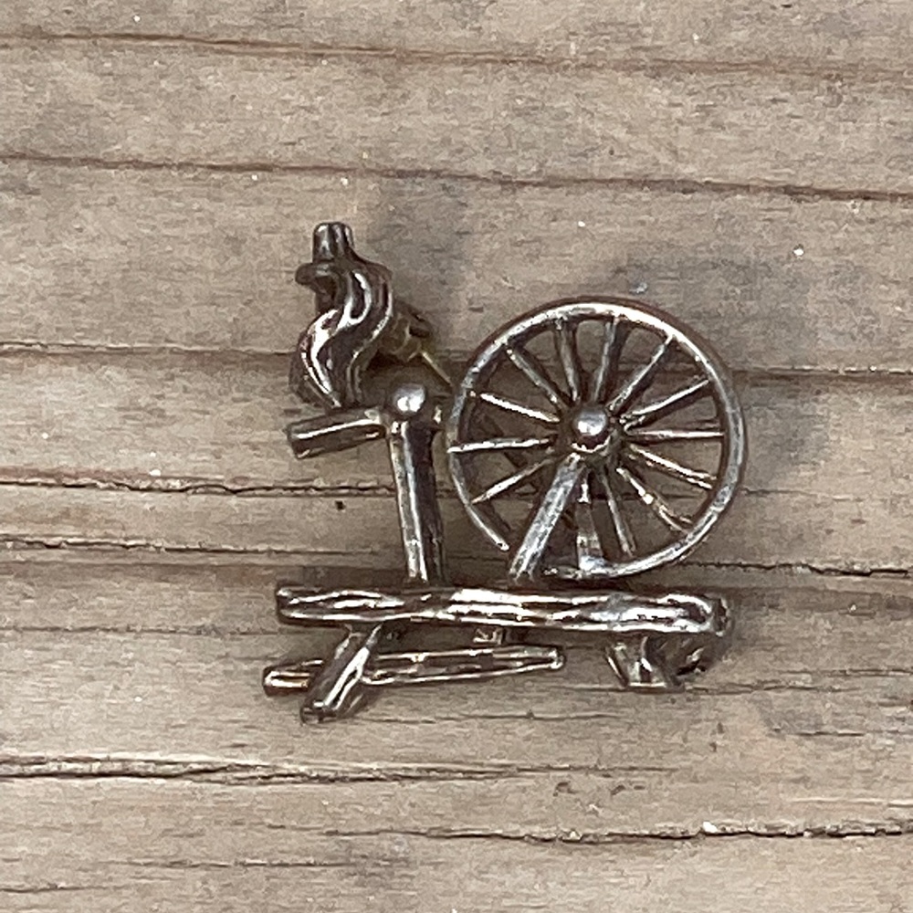Bundle 3 for 50% off Vintage Spinning Wheel Pin
